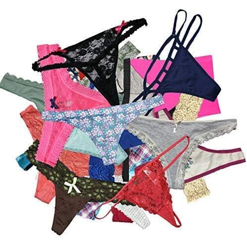 Variety of Womens Underwear Pack T-Back Thong Bikini Hipster Briefs Cotton Lace Panties