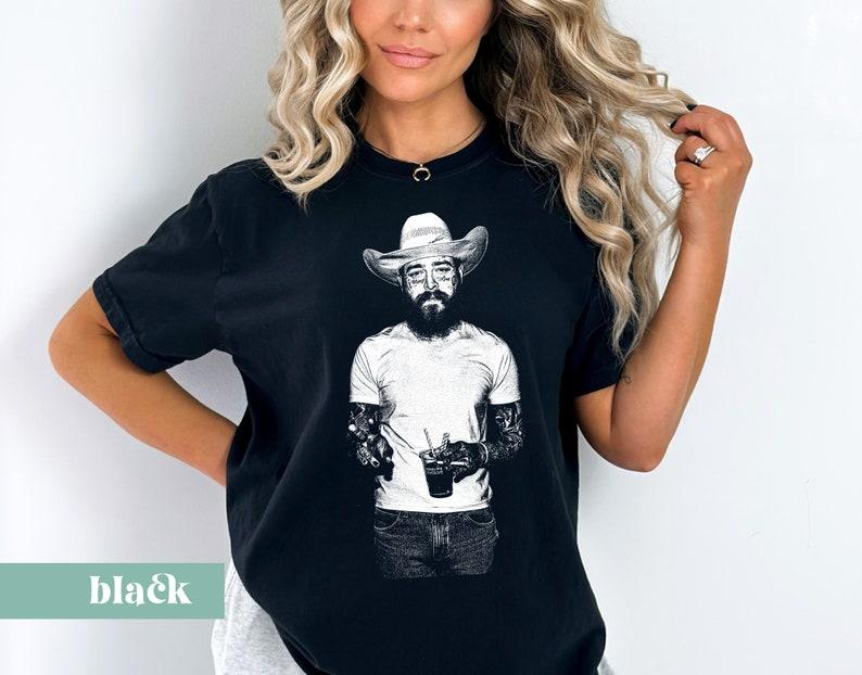 Cowboy Post Shirt - Country Shirt, Post Malone Shirt, Western Graphic Tee, Concert Shirt, Festival Shirt, Had Some Help Shirt, Posty Tee