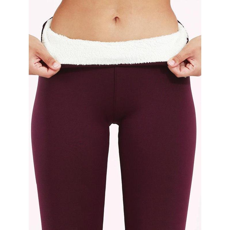 Women's Solid High Waist Thermal Lined Leggings, Casual Comfy Skinny Pants for Daily Outdoor Wear, Gym Clothing, Women Bottoms for Fall & Winter Womenswear Comfort