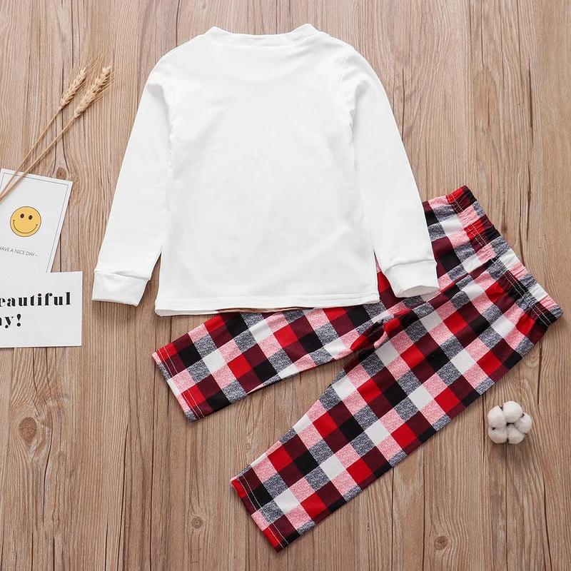 Xmas Family Plaid Matching Pajamas Set Womenswear Clothing