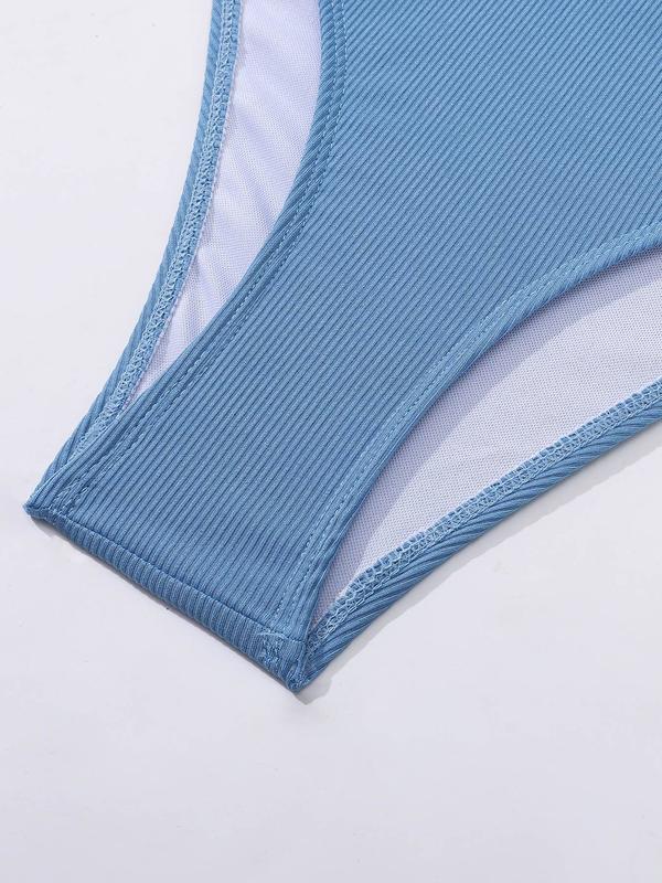 Women's Solid Color Panty, Breathable Comfortable Swim Brief for Summer, Ladies Swimwear for Beach Holiday Vacation