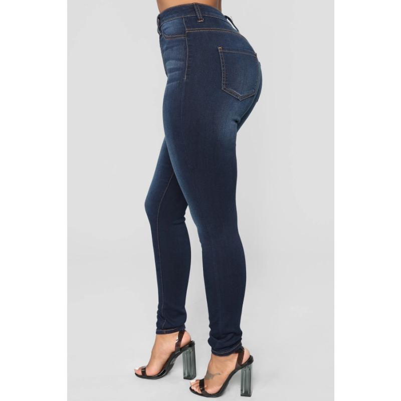 Womens Classic High Waisted Skinny Stretch Butt Lifting Jeans Slim Fit Denim Pants casual jean