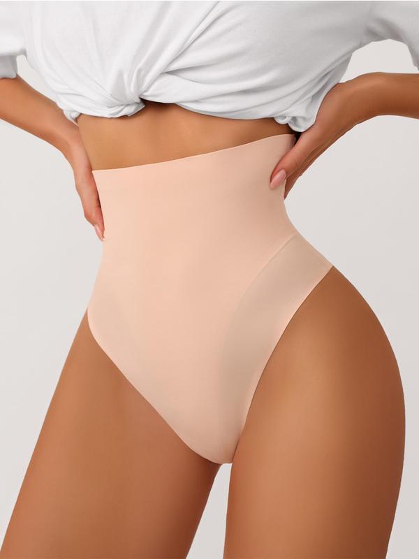 Women's Solid High Waist Shapewear Panty, Tummy Control Butt Lifter Seamless Shaper, Ladies Shapewear Bottoms for All Seasons