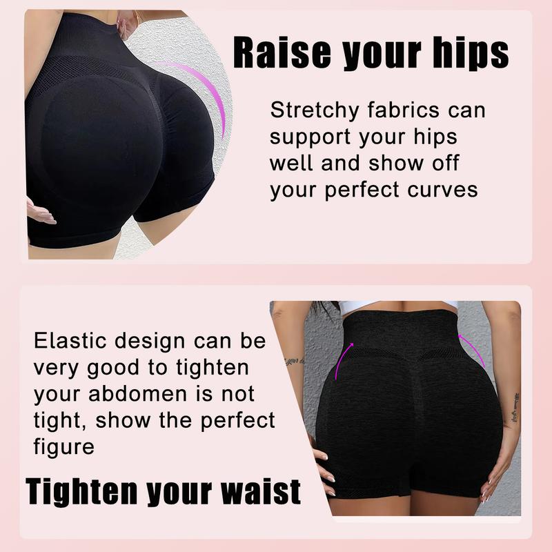 6-Pack High-Waisted Boyshorts - Tummy Control, Butt Lifting, Breathable Shorts with Elegant Style and Assorted Solid Colors Shapewear Womenswear