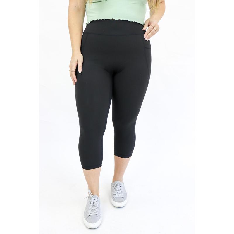 Tummy Control Capri Leggings by Alexander Jane