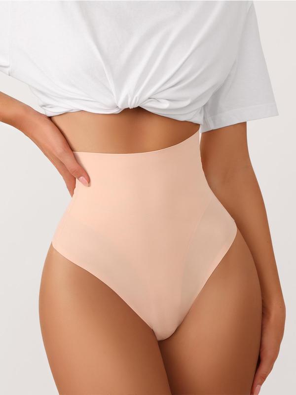 Women's Solid High Waist Shapewear Panty, Tummy Control Butt Lifter Seamless Shaper, Ladies Shapewear Bottoms for All Seasons