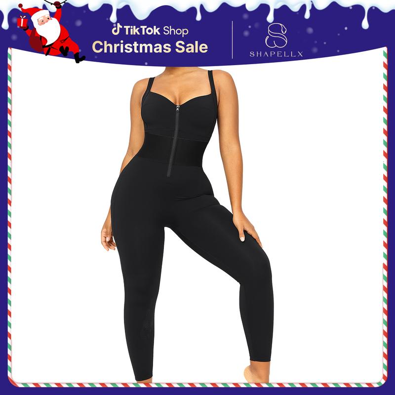 Shapellx AirSlim ElasticFuse Waist band Shaping Jumpsuit Workout Outfit Womenswear Christmas