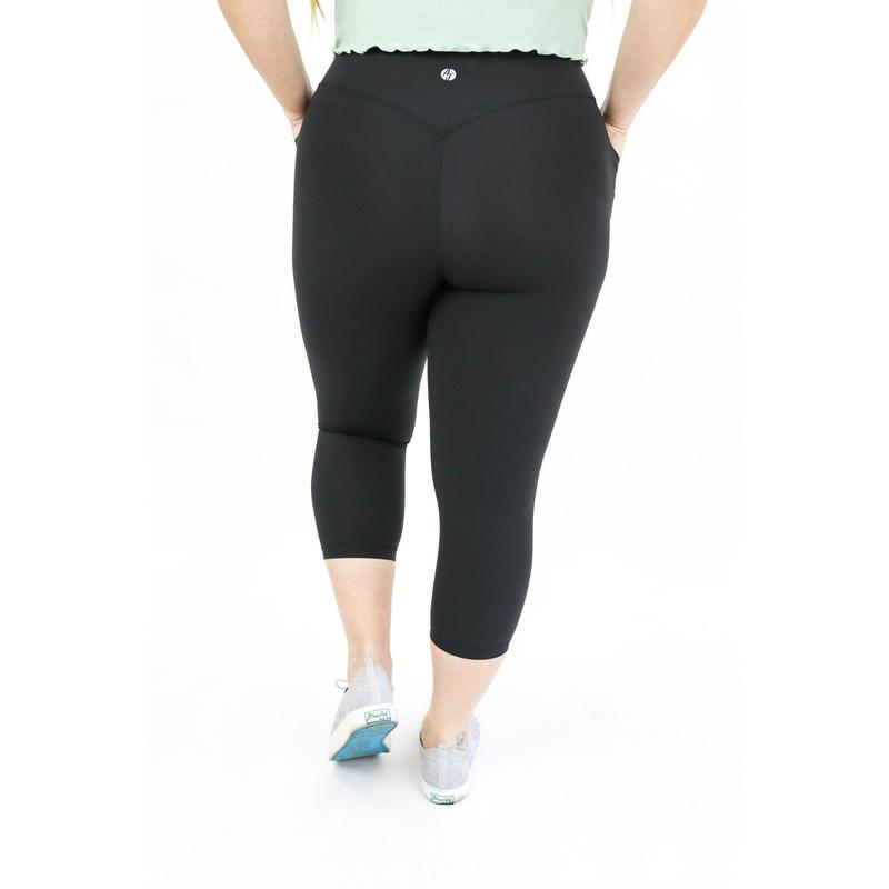 Tummy Control Capri Leggings by Alexander Jane