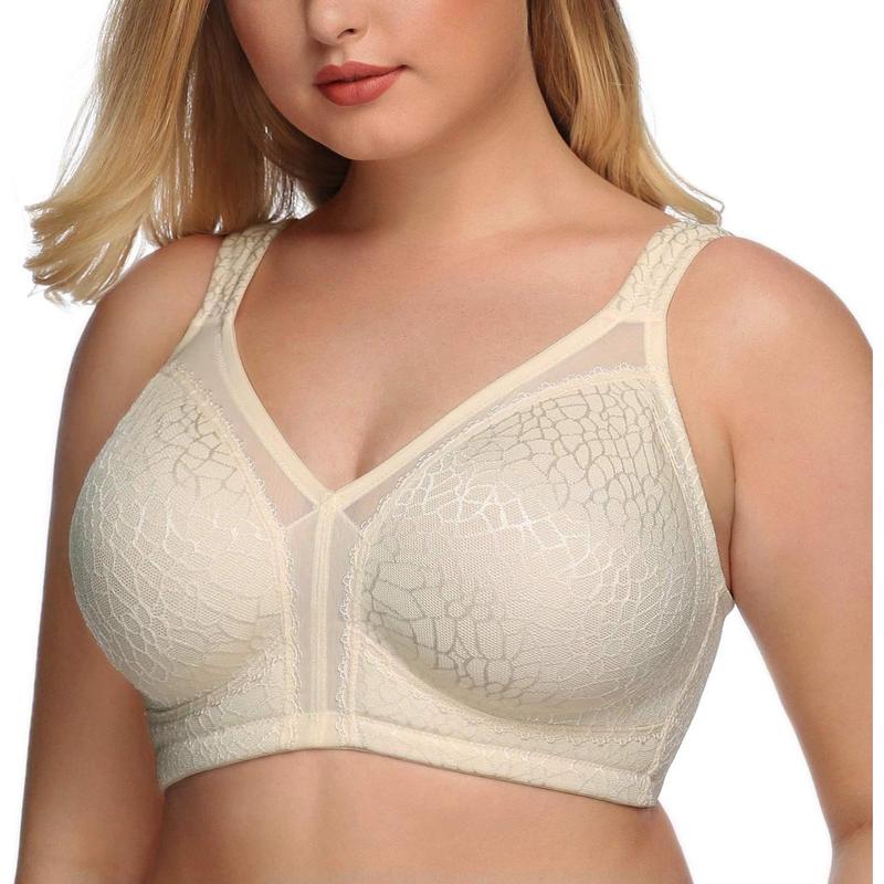 Women'Full Figure Minimizer Bras Large Busts Wirefree Non Padded