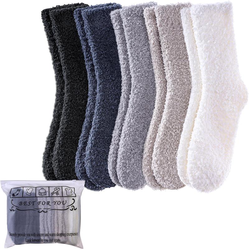 Fuzzy Slipper Socks Soft Warm Cute Microfiber Cozy Fluffy Winter Socks