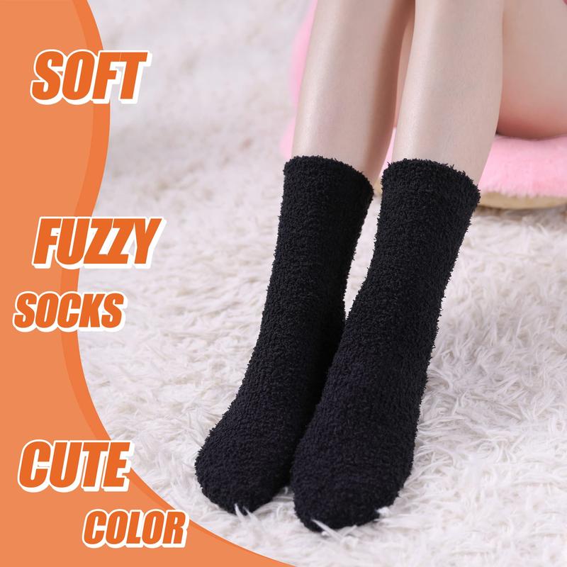 Fuzzy Slipper Socks Soft Warm Cute Microfiber Cozy Fluffy Winter Socks