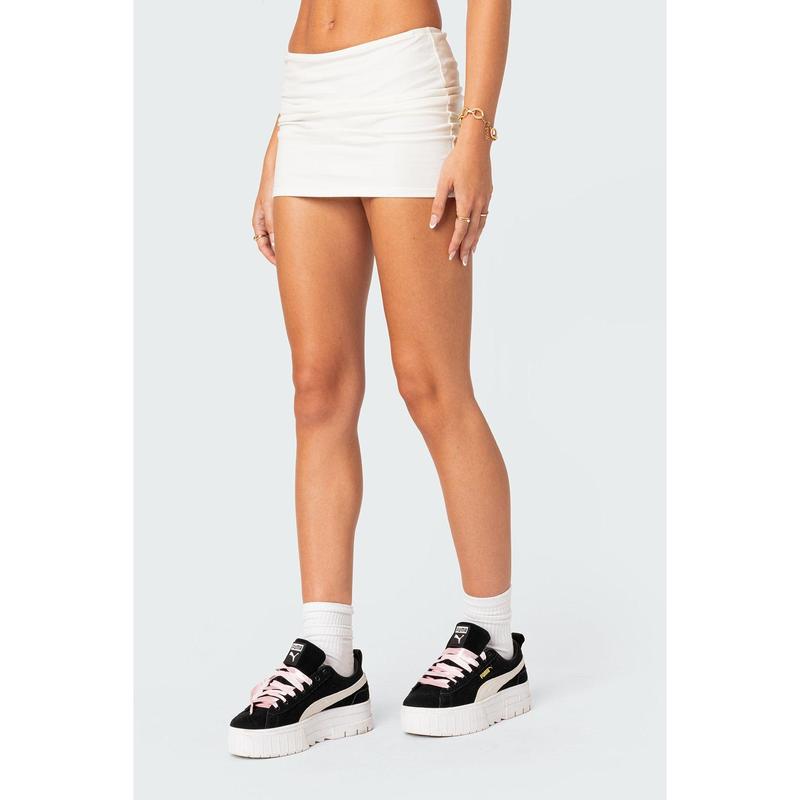 Aisha Low-Rise Mini Skirt