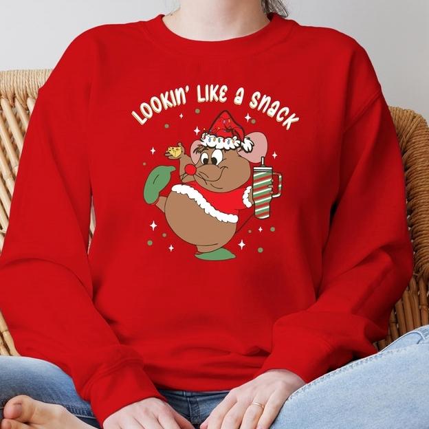 Cutes Looking Like a Snack Christmas Sweatshirt, Cute Christmas TShirt, Family Christmas Sweater, Cute Youth Christmas Sweatshirt DARLENE