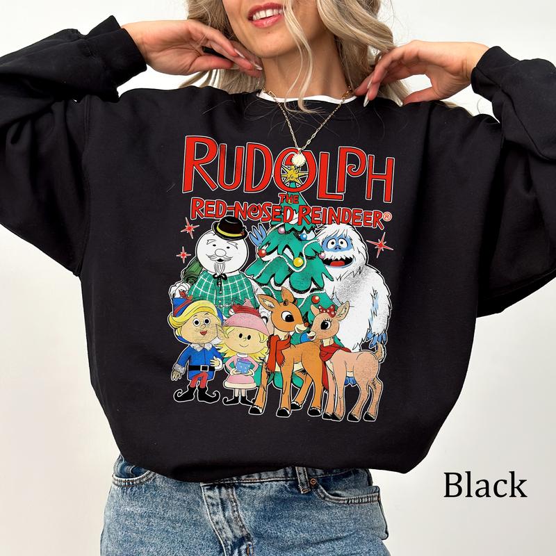 Rudolph The Red Nosed Reindeer Christmas Sweatshirt, Christmas Shirt, Unisex Sweatshirt, Youthful & Vibrant, Gift For Women