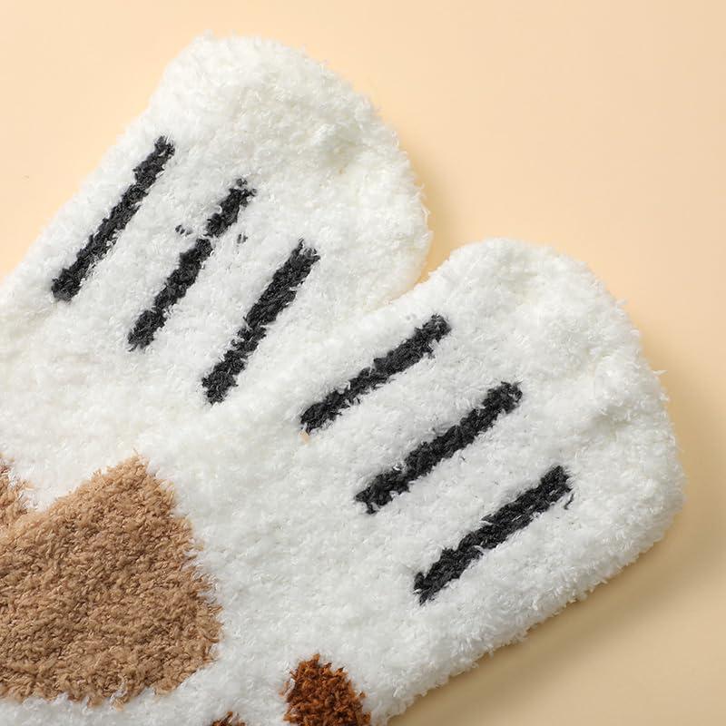 Fuzzy Socks for Women, Fluffy Soft Slipper Socks, Winter Funny Animal Cozy Socks, Womenswear Birthday Gift Womenswear Birthday