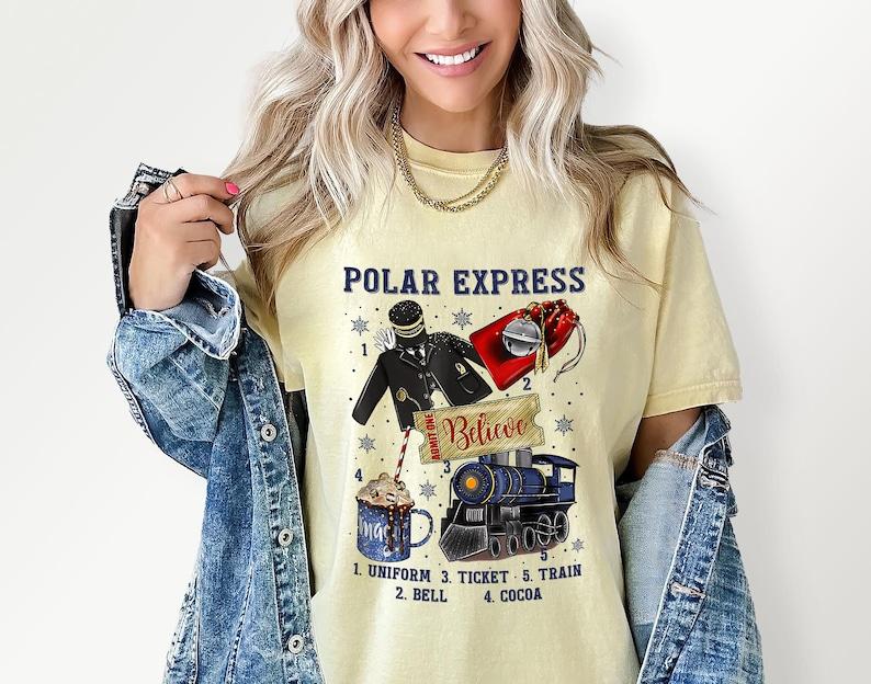 Polar Express Shirt, Polar Express Believe Christmas Sweatshirt for Family, Nostalgic Christmas Sweater, Family Holiday Vacation Shirts