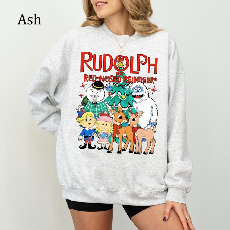 Rudolph The Red Nosed Reindeer Christmas Sweatshirt, Christmas Shirt, Unisex Sweatshirt, Youthful & Vibrant, Gift For Women