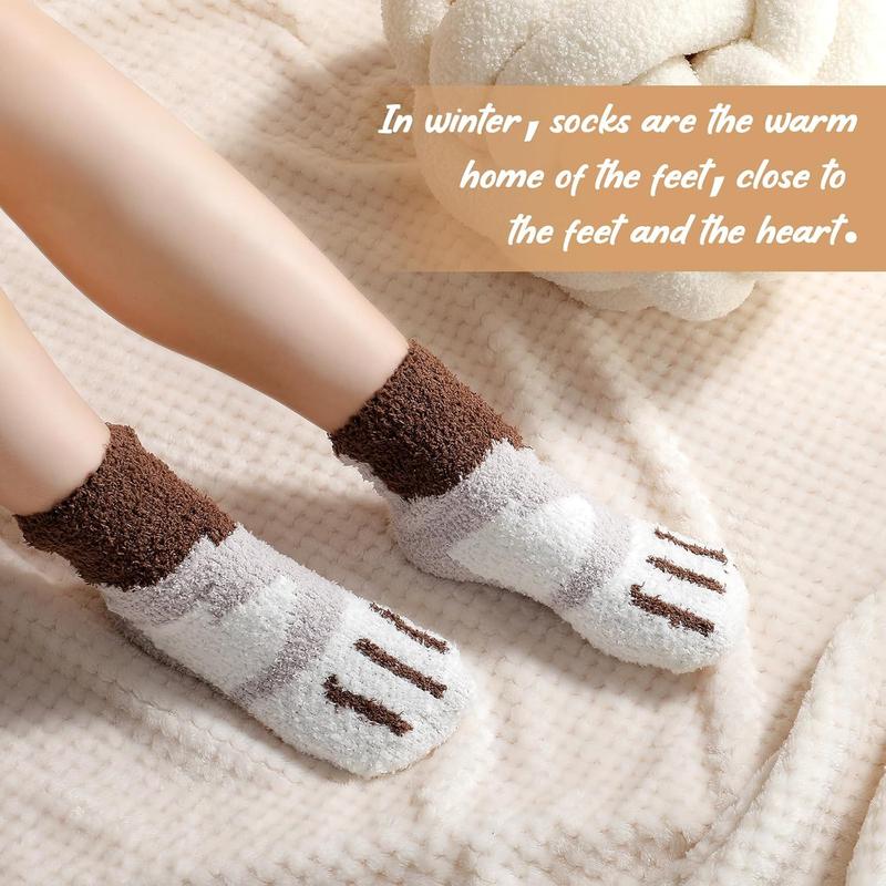 Fuzzy Socks for Women, Fluffy Soft Slipper Socks, Winter Funny Animal Cozy Socks, Womenswear Birthday Gift Womenswear Birthday