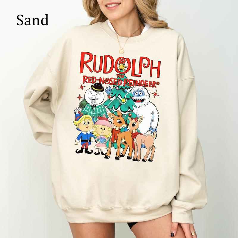 Rudolph The Red Nosed Reindeer Christmas Sweatshirt, Christmas Shirt, Unisex Sweatshirt, Youthful & Vibrant, Gift For Women