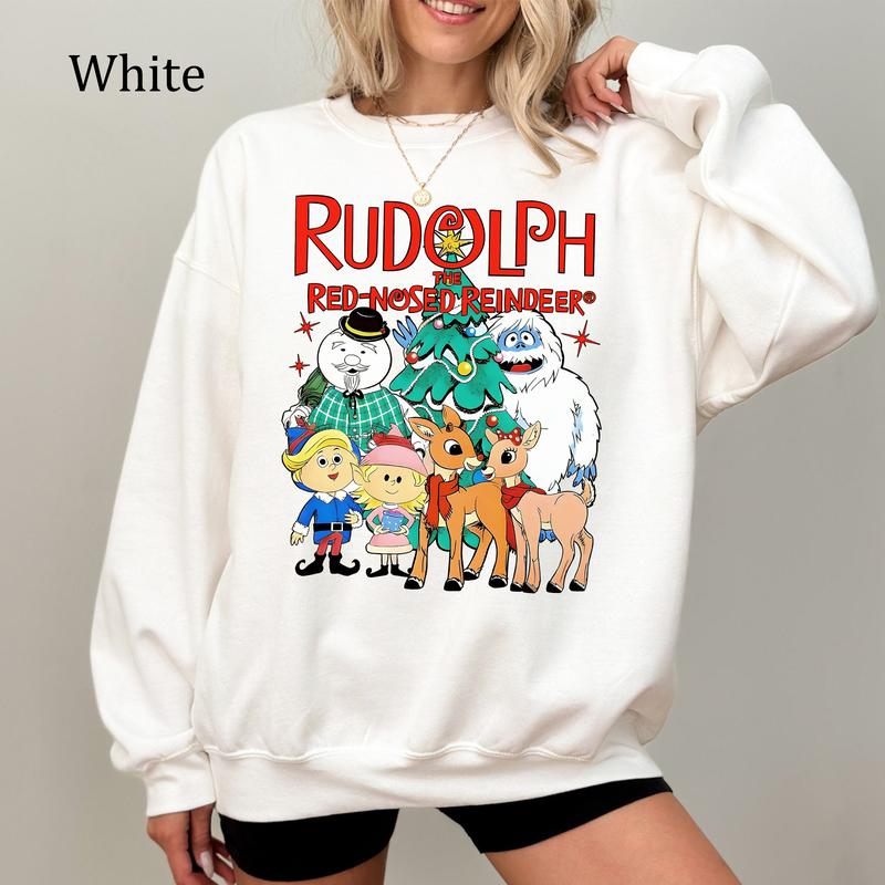 Rudolph The Red Nosed Reindeer Christmas Sweatshirt, Christmas Shirt, Unisex Sweatshirt, Youthful & Vibrant, Gift For Women