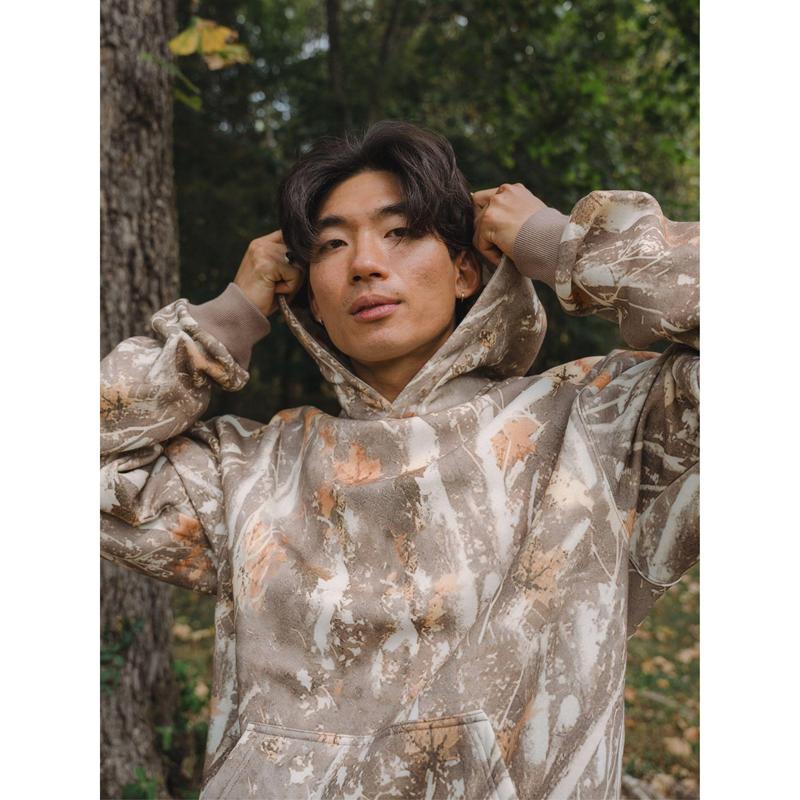 Christmas Gift Comfr Christmas Gift Limited Edition | The Camo Hoodie | For Stress & Anxiety Cotton Fabric Oversized Sweatshirts Tops Women