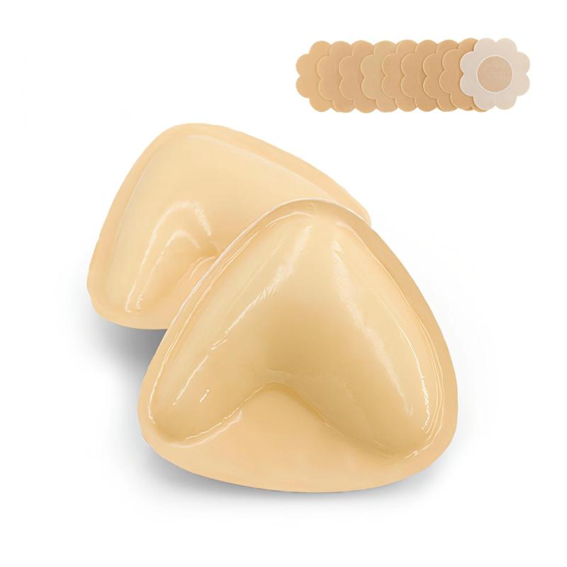 Double-Sided Sticky Bra Inserts Invisible Push Up Lift Adhesive Bra Pads