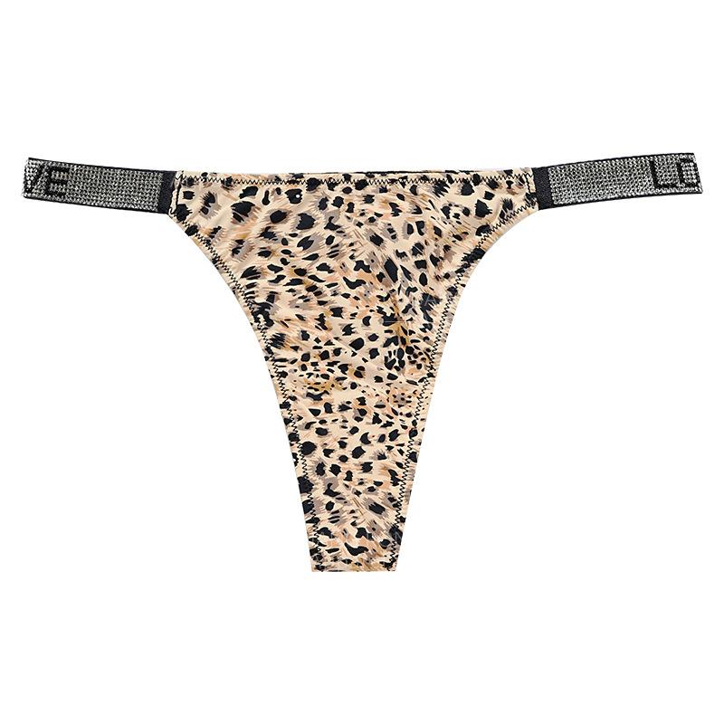 Women's 4-Pack Sexy Panties, Low-Rise Stretch Animal Print Thongs, Includes Leopard, Zebra, And Spotted Designs, Comfortable And Breathable