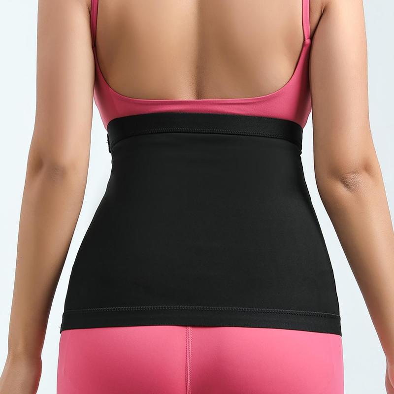 Women's Solid Color Sauna Waist Trainer, Tummy Control Sauna Waist Cincher, Waist Trainer for Women, Sports Waist Support for Yoga Gym Workout