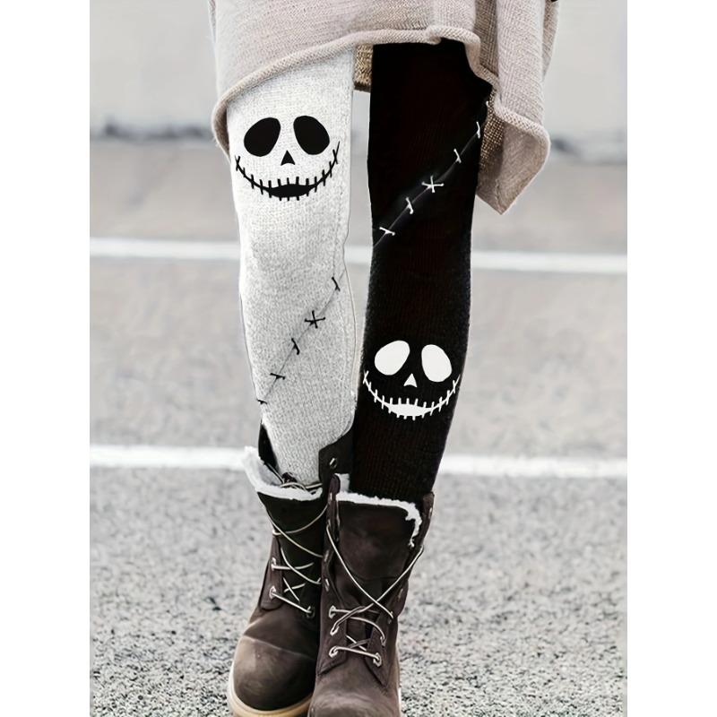 Halloween Women's Casual Printed Leggings Elastic Comfort Womenswear