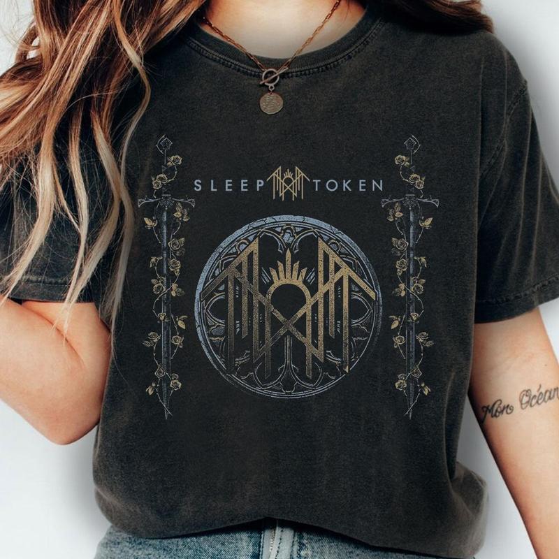 Vintage Sleep Token Logo Shirt Sleep Token Sword Sweatshirt  Hoodie, Sleep Token Merch Gift, Gift shirt, Gift for Women and Men Sweatshirt, Hoodie, Comfort Colors