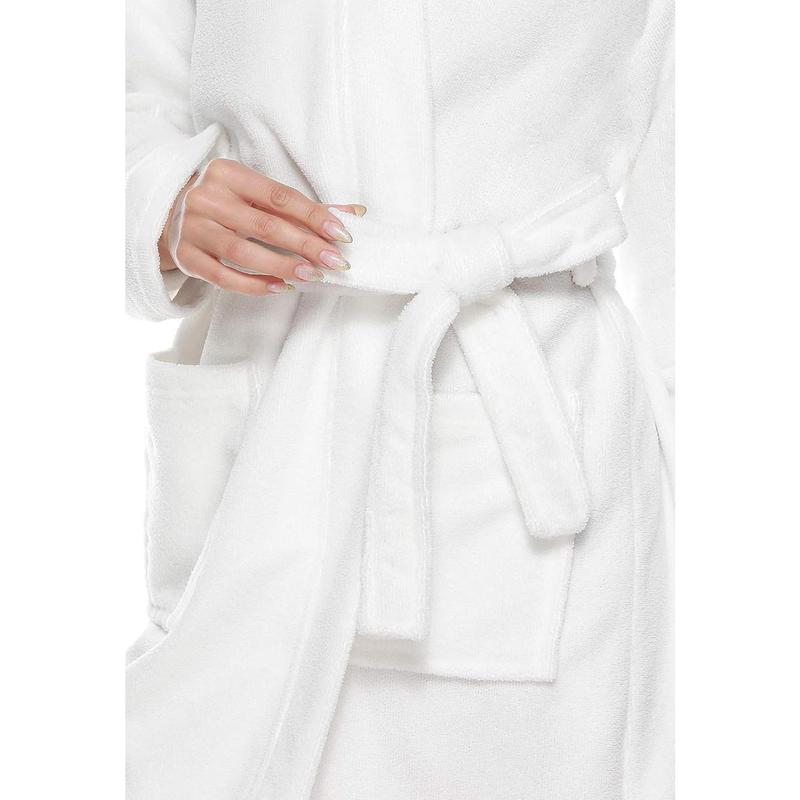 Beibei Womenswear  Kimono Bathrobe for Women Terry Cloth Robes knee length towel Bathrobe Gowns Loungewear Nightwear Long Sleeve Basic