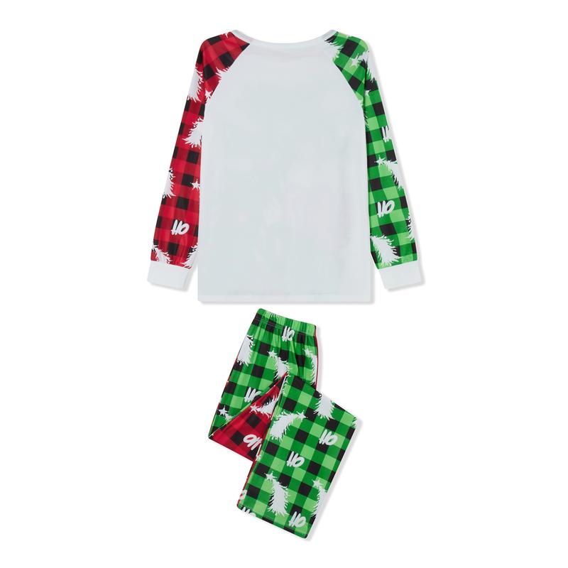 Christmas Family Pajamas Xmas Pjs Matching Pajama Top Pant Set Holiday Pajamas Sleepwear for Adults Kid