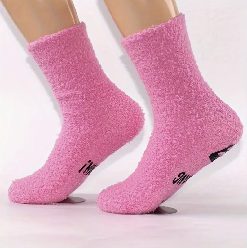 'SHHH! I'M READING'  Novelty Socks - Comfortable and Cute All-Season Slipper Socks Simple Soft Fit Love Underwear