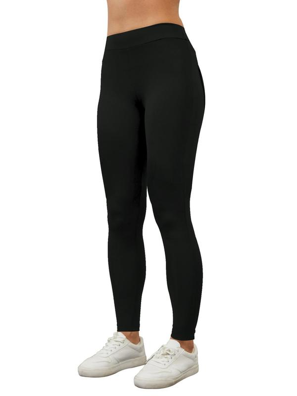 Women's Solid High Waist Leggings, Casual Comfy Breathable Skinny Pants for Daily Wear, Ladies Bottoms for All Seasons