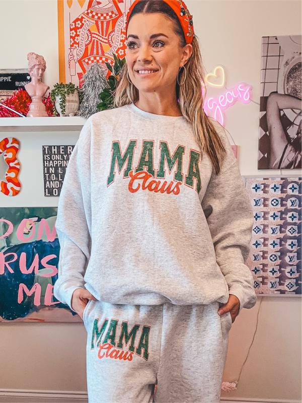 Mama Claus Sweatpants - Casual & comfortable loungewear sweatpants - Printed to order in South Carolina