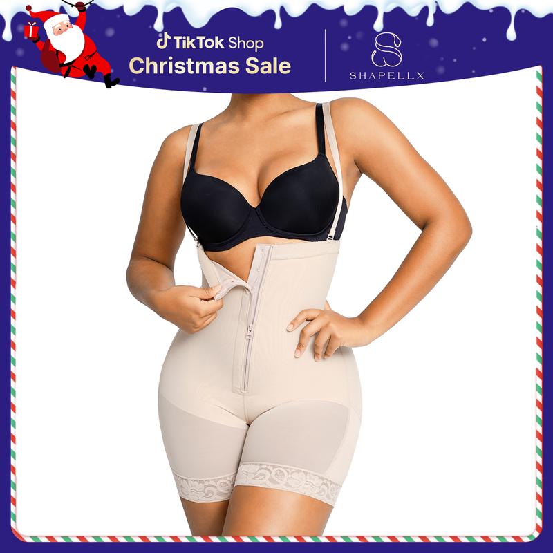 Shapellx Firm Tummy  Bodysuit With Butt Lifter Lady Shapewear