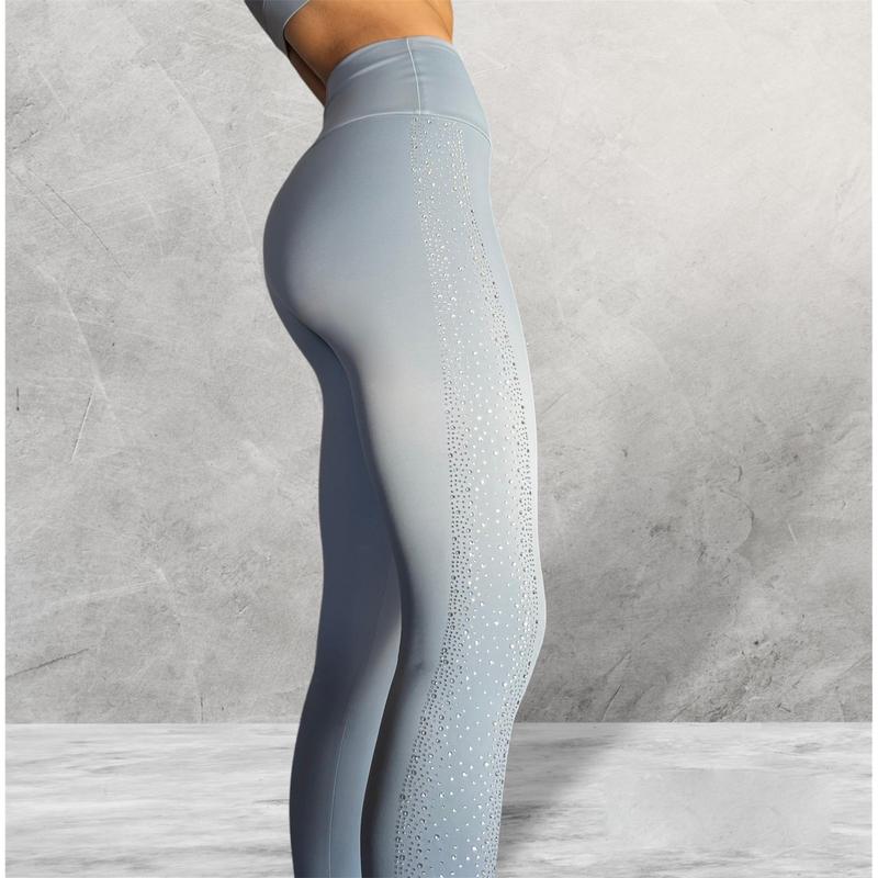 LUXEIT DIAMOND™ Light Silver High-Waisted Leggings