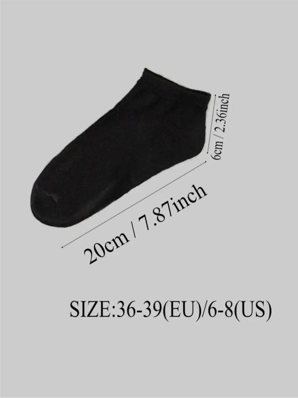 Women's 50 Pairs Solid Ankle Socks, Casual Comfortable Breathable Socks for Daily Wear, Multipack Low Cut Socks for Women & Girls