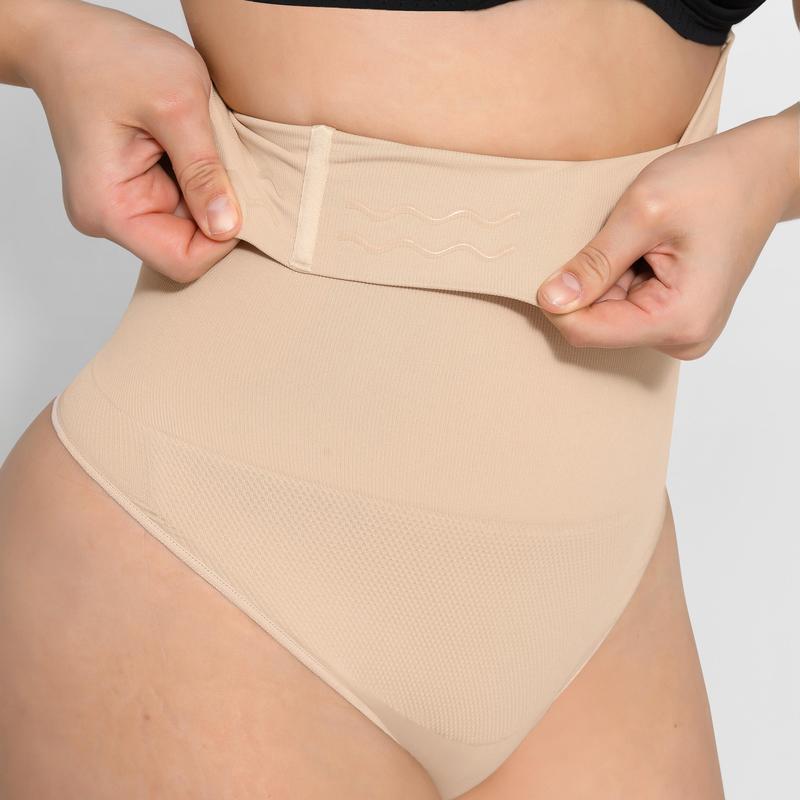 FeelinGirl Tummy Control Shapewear High Waisted Thong Shaper for Women Seamless Shaping Underwear Comfort Fabric Womenswear