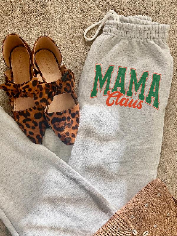 Mama Claus Sweatpants - Casual & comfortable loungewear sweatpants - Printed to order in South Carolina