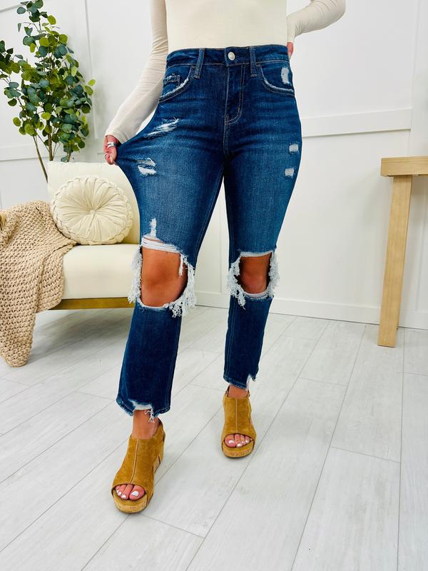 MOCO Exclusive You're My Lover 2.0 Cropped Straight Leg Jeans in Reg Curvy