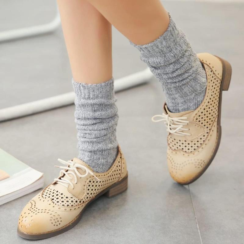 3 pairs women winter wool cable knit crew knee high boot socks, size 5-11 w605 Cotton Fashion Womenswear casual