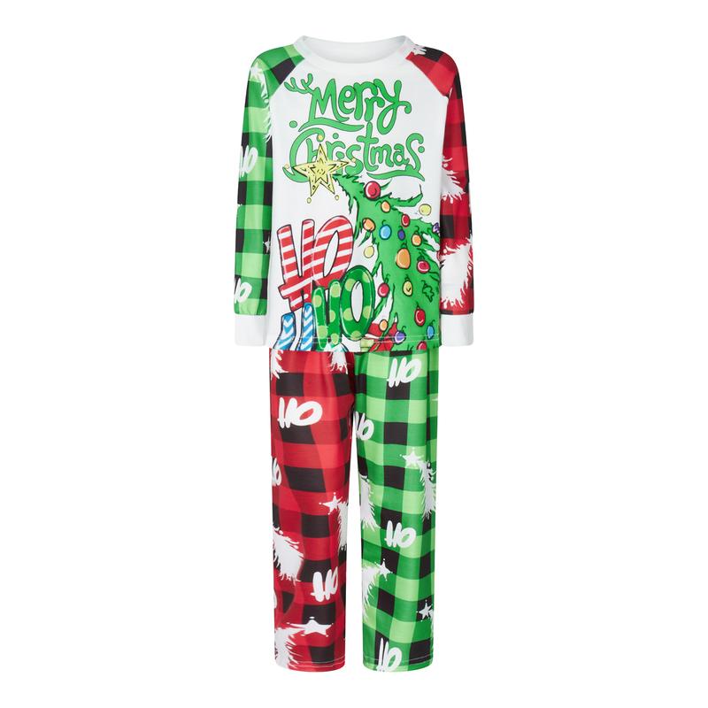 Christmas Family Pajamas Xmas Pjs Matching Pajama Top Pant Set Holiday Pajamas Sleepwear for Adults Kid