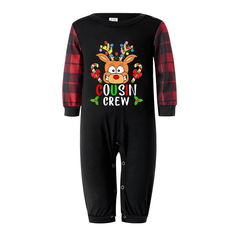 Family Christmas Pjs Matching Sets, Plaid Christmas Matching Pajamas Holiday Sleepwear for Adult Kids