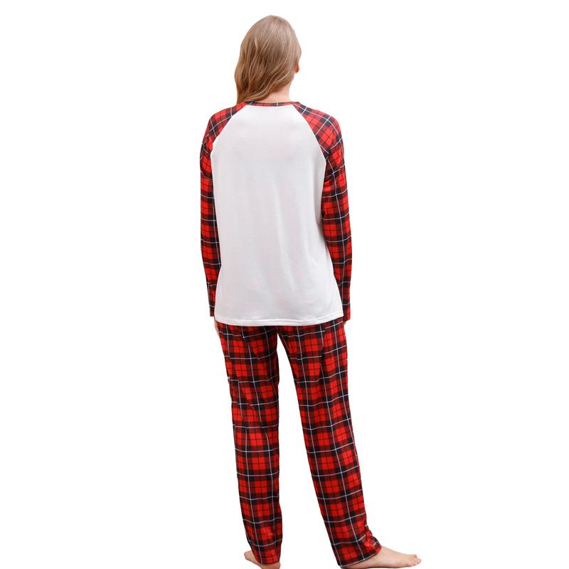 Family Matching Pajamas Christmas Jammies Clothes Cotton Holiday Sleepwear Sets Long Sleeve Pjs