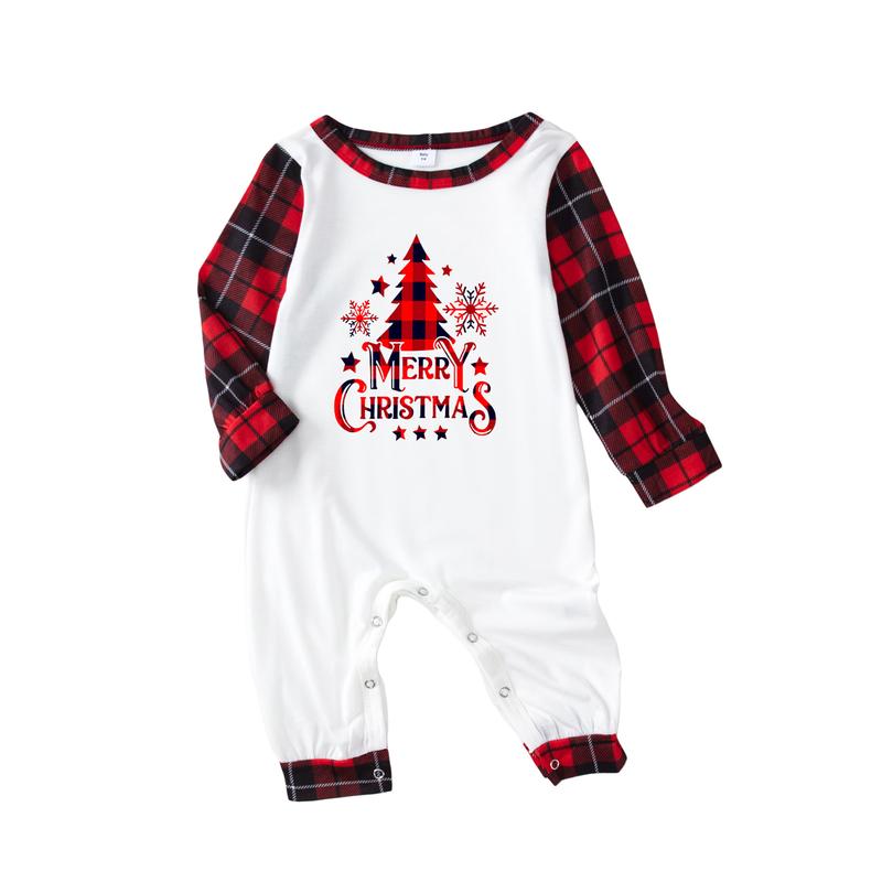 Family Matching Pajamas Christmas Jammies Clothes Cotton Holiday Sleepwear Sets Long Sleeve Pjs