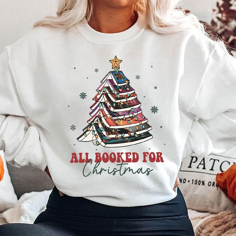 All Booked For Christmas Shirt, TOG Series Book Shirt ,Bookworm Christmas Sweater, Book Lovers Christmas Sweatshirt