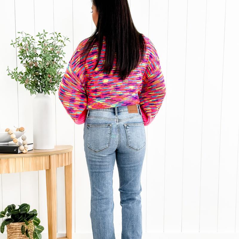 Judy Blue Dreaming About You Medium Wash Mid Rise Vintage Button-Fly Bootcut Jeans