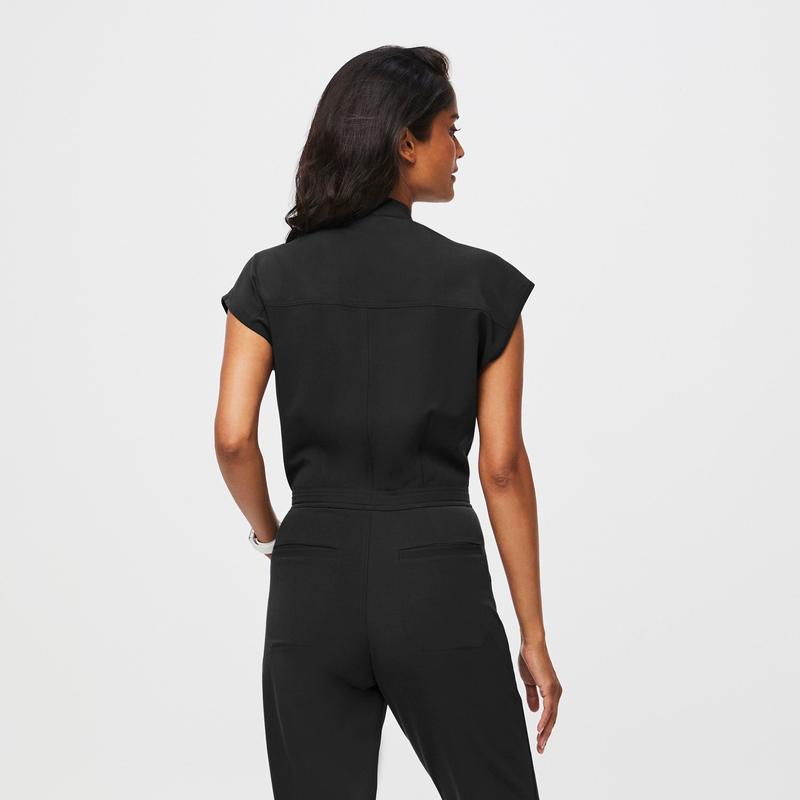 women's Black Rafaela - Cargo ScrubJumpsuit™