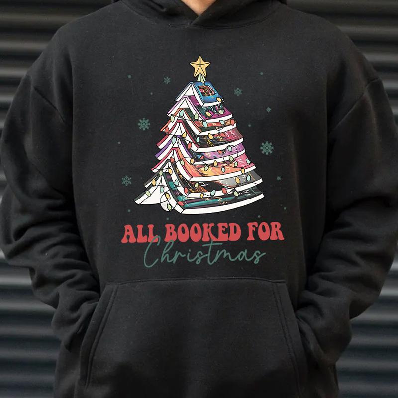 All Booked For Christmas Shirt, TOG Series Book Shirt ,Bookworm Christmas Sweater, Book Lovers Christmas Sweatshirt